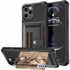 Mobiltilbehør ExpressVaruhuset iPhone 11 Pro Max Iskunkestävä Kansi Korttipaikalla Solid V2