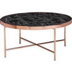 KADIMA DESIGN Modern Black/Copper Couchtisch 82.5cm