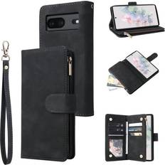 ExpressVaruhuset Google Pixel 7 Multifunktionellt Plånboksfodral Zipper 8-Fack