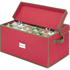 Red Storage Boxes Whitmor with Removable Trays - Red w/Green Trim Storage Box