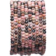 Beadia BEADIA Faceted Natural Rhodochrosite Stone Rondelle 3x4mm Loose Semi Gemstone Beads for Jewelry Making 38cm