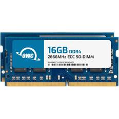 OWC 32GB 2X16GB DDR4 RAM Compatible with Synology DiskStation DS723 and DS923 NAS System 2666MHz PC4-21300 CL19 ECC SODIMM 2Rx8 1.2V Memory Upgrade