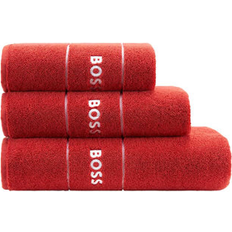 HUGO BOSS Plain Egyptian Bath Towel Red (140x)