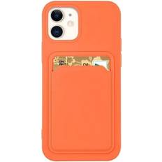 Silicone Korthållare Skal iPhone 13 Mini Orange