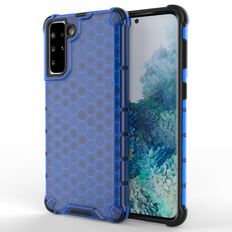 Hurtel Honeycomb-fodral bepansrat skal med en gelram för Samsung Galaxy S22 S22 Plus blå
