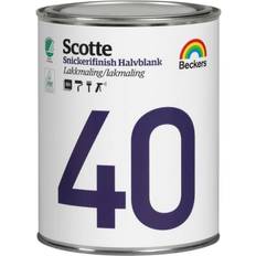 Beckers Scotte 40 Snickerifinish halvblank Träfärg Vit