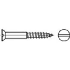 Toolcraft Försänkt Träskruv 3.5 mm 16 mm Spår DIN 97 Mässing 200 st