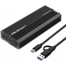 Externa lagringschassin Qoltec NV2270 USB-C 3.1 Gen 2 NVMe Card Card