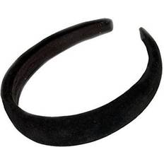 Black Headbands Inca Black Padded Velvet Alice Hair Band Headband 2.5cm