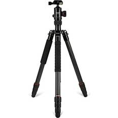 Fotopro X-Go Predator Adventure Tripod with 62Q Dual Action Ball Head Monopod for Traveler 4 Sections Aluminium X-Go Predator Matte Black