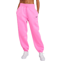 Nike Women's Sportswear Phoenix Fleece Oversized High Waisted Sweatpants - Playful Pink/Black