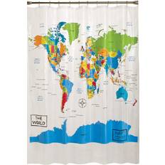 SKL Home The World Shower Curtain Multi 70 x 72