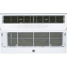 GE AJHQ12DWH 11800 BTU 208/230V Through Wall Air Conditioner with 10600 BTU Heater Built-In WiFi and Remote Control Gray Cooling Room Air