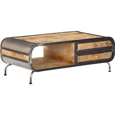 vidaXL 100x50x35cm Brown Soffbord 50x100cm
