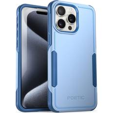 Poetic Neon Series iPhone 15 Pro Max Case, Dual Layer Heavy Duty Rugged Light Weight Slim Shockproof Drop Phone Case 2023 New Cover for iPhone 15 Pro Max 6.7 Inch Sky Blue