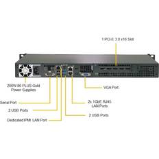 SuperMicro Superserver 5019C-L C242 Lga 1151