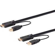 Monoprice Switch Series HDMI USB Combo Cable for KVM Switches 6ft Black