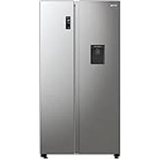 Is- & Vattendispenser Kylfrysar Gorenje NRR9185DAXLWD Camera Silver, Rostfritt Stål, Grå