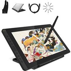 Huion 156 Kamvas 162021 Graphics Tablet with Screen 1920 x 1080 HD FullLaminated with BatteryFree Stylus 8192 Pen Pressure and Adjustable Stand Ideal for