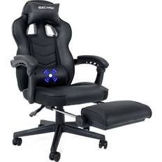 Office Gaming Chair Racing Recliner Swivel Executive Seat Footrest Black