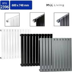White Panel Radiators MCC 600x748 mm Single Vertical Central Heating