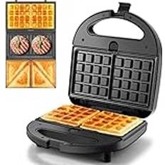 Sandwich Toasters Yashe Sandwich Toaster 3-in-1 Waffle Maker