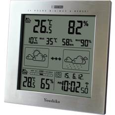 Thermometers & Weather Stations Youshiko Weather Station with Controlled Clock