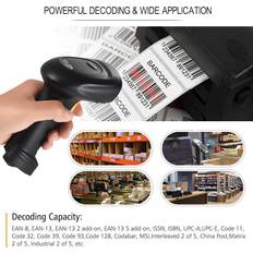Scanners Tomtop Jms 2-in-1 2.4G Wireless Barcode Scanner&USB Wired Handheld 1D Bar Code Reader
