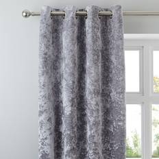 Dunelm Crushed Velour Silver