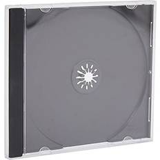 5 x CD DVD Jewel 10.4mm Cases for 1 Disc with Black Tray Pack of 5 Branded Dragon Trading