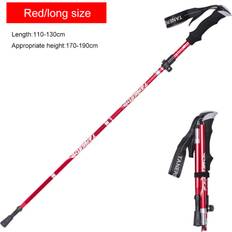 Trekking Poles Abtel RED, Long Trekking Stick Anti-Shock Retractable