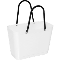 Hvite Totevesker Hinza Shopping Bag Small - White