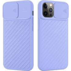 Cadorabo Matt Purple case for Apple iPhone 13 PRO TPU silicone cover protection Display Saver Display Protection