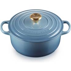 Kastruller & Stekpannor Le Creuset Rund Gryde 20 Chambray 20 cm med lock