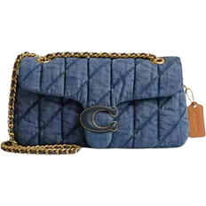 Blue Crossbody Bags Coach Tabby Shoulder Bag 26 with Quilting - Messing/Indigo