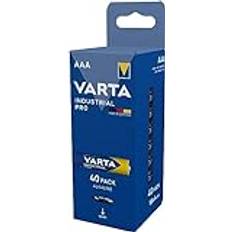 Varta Batterien AAA, 40 Stück, Industrial Pro, Alkaline Batterie, 1,5V, Vorratspack, Made in Germany Tray-Vorratspack