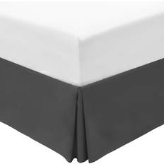 Grey Valance Sheets Mellanni Bed Skirt Valance Sheet Gray