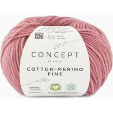 Katia Cotton-Merino Fine von Dunkelrosé aus Baumwolle