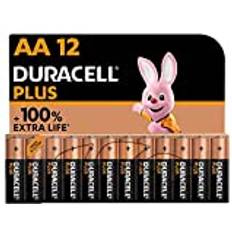 Duracell Plus AA-batterier 18-pack – Alkaliska 1,5 V – Upp till 100 % extra brukstid – Tillförlitlighet för vardagliga enheter – Plastfri förpackning – 10 års förvaring – LR6 MN1500