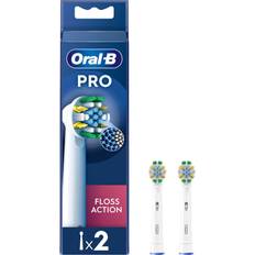 Toothbrush Heads on sale Oral-B B FlossAction White Toothbrush Head Pack of 2 Counts