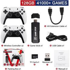 Game Consoles Maxpower New GD10 PRO Video Game Stick Console 2.4G Double Wireless Controller Game 4K 58000 Games 256GB Retro Games Boy Christmas Gift