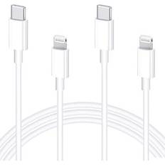 2 Pack Apple MFi Certified USB-C to Lightning Cable 2M iPhone USB C Charger Cable PD Fast Lightning to Type C Charging Cable Lead Compatible with