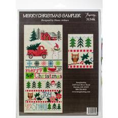 AVG Imaginating Counted Cross Stitch Kit 5.5"X13"-Merry Christmas Sampler 14 Count