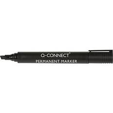 Q-CONNECT Chisel Tip Permanent Marker Black, Pack of 10