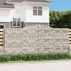 Garden & Outdoor Environment vidaXL Arched Gabion Basket 400 x 30 x 180 cm