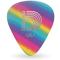 Planet Waves D&apos;Addario 1CRB7-10 Extra Heavy Celluloid Plectrums Pack of 10, Multi-Coloured