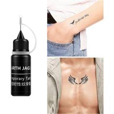 Black Body Makeup MDSRJONE Natural Herbal Temporary Tattoo kit Black Paint Art Body Ink Best