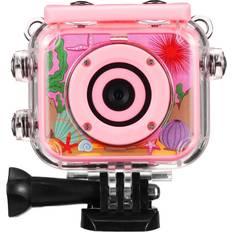 Greenzech Pink, Mini Camera Mini Digital 4 in1 32G 2000W 2.0 InchChildren Camera HD 1080P LCD Camera Toy Gift For Kids