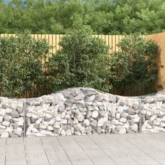 Garden & Outdoor Environment vidaXL 60/80 cm/ 1 Arched Gabion Basket Stone Basket Gabion Retaining