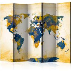 Möbler Wonda Skärmvägg Map of the World 225 x 172 Rumsavdelare 225x172cm